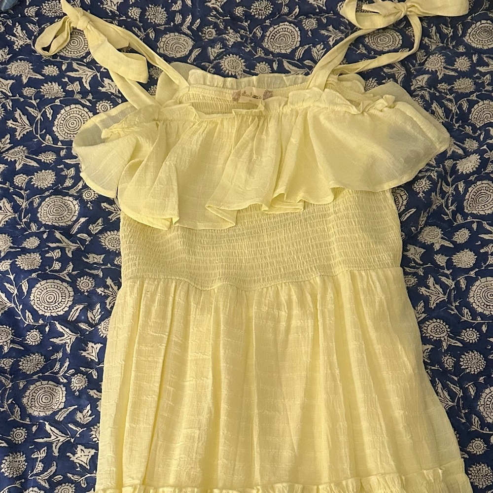 Yellow Ruffled Dress